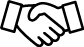A handshake icon.
